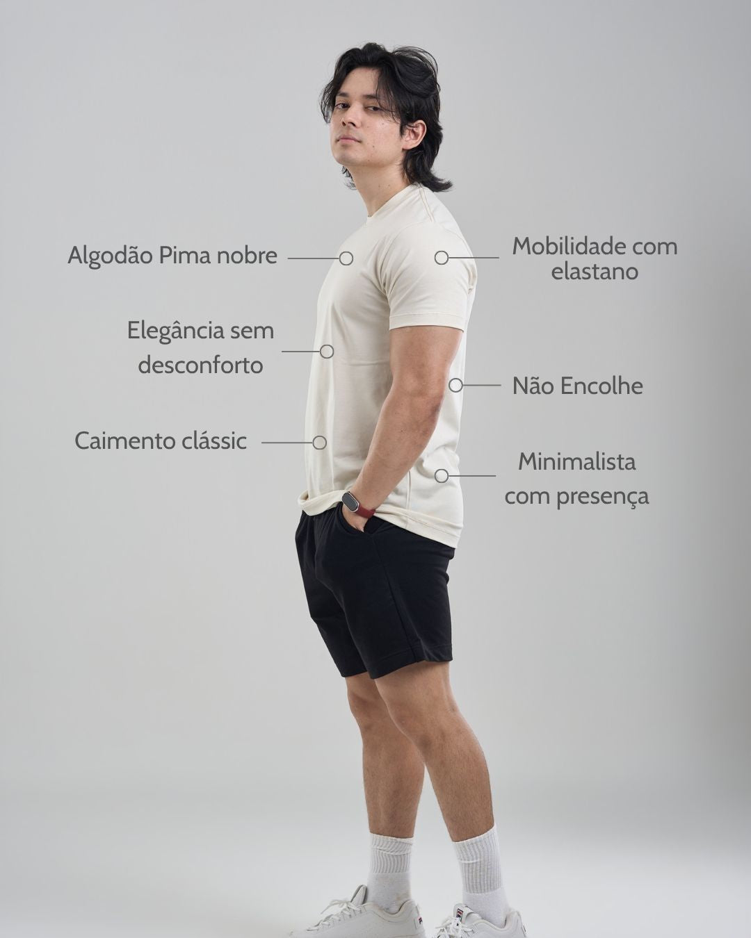 Camiseta Básica Sleek - Algodão Peruano