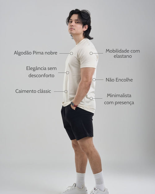 Camiseta Básica Sleek - Algodão Peruano